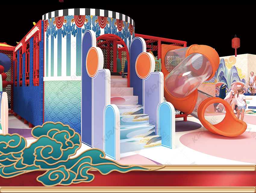 讓一家人在這樣的兒童親子樂園中體驗古代環境的游玩